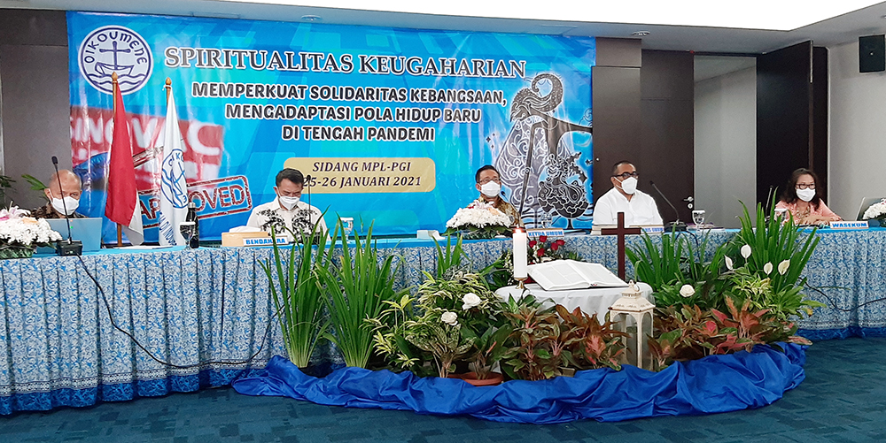 pembukaan Sidang Majelis Pekerja Lengkap Gereja-Gereja di Indonesia (MPL-PGI), hari Senin (25/1) di Jakarta seperti dilaporkan Melki Pangaribuan untuk hatiyangbertelinga.com