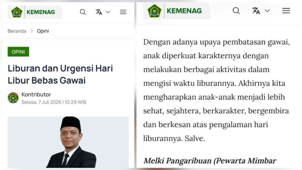 Dibalik Layar Opini Kedua di Web Kemenag