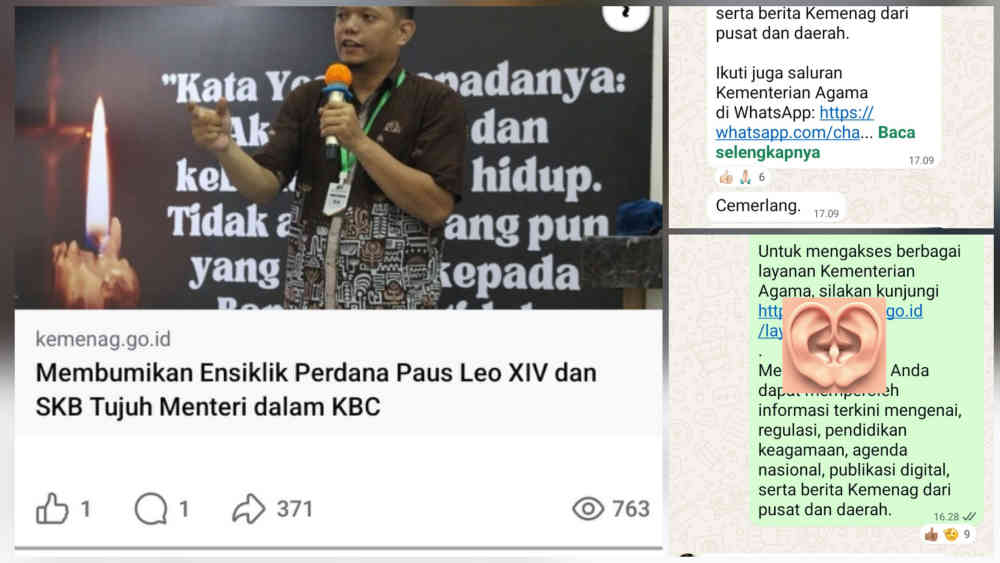 John 3:30 untuk Opini Pertama Kali di Web Kemenag